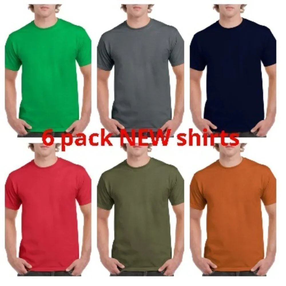 NEW 6 pack men shirt short sleeve 6 shirts great deal!